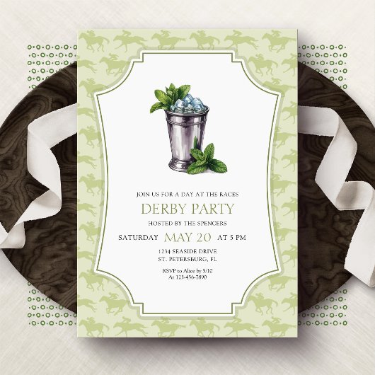 Invitation au Mint Julep de la Fête du Derby