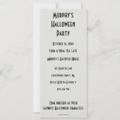 Invitation au miroir d'Halloween Vintage (Dos)