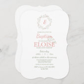 Invitation au monogramme béni (Devant / Derrière)