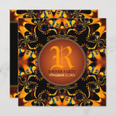 Invitation au Monogramme de la Tribal Batik (Devant / Derrière)