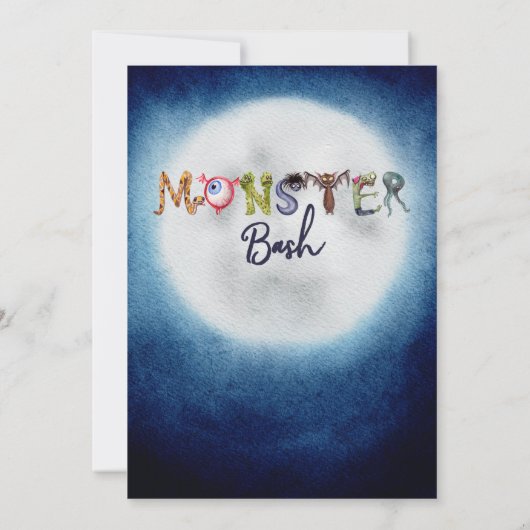 Invitation au Monster Bash (Dos)