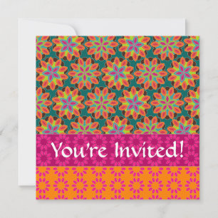 Invitation au motif floral