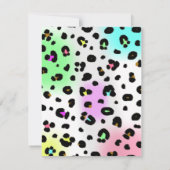 Invitation au néon de partie d'empreinte de (Dos)