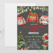 Invitation au Noël au pull moche (Devant / Derrière)