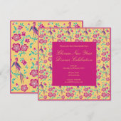 Invitation au Nouvel An chinois de Sakura Floral B (Devant / Derrière)