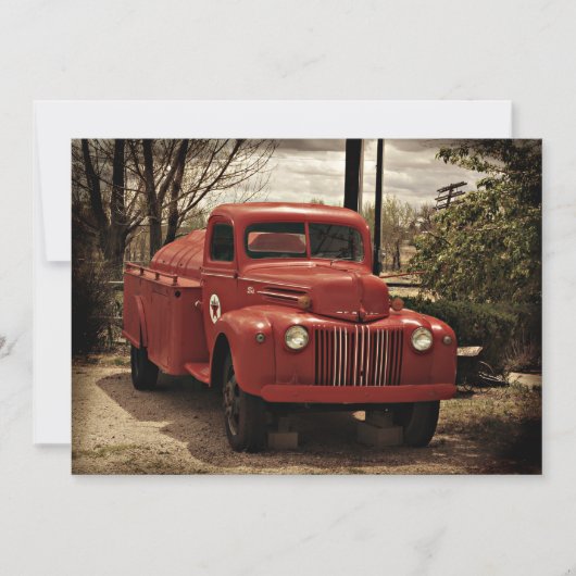 Invitation au Old Red Fire Truck (Devant)