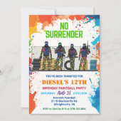 Invitation au Paintball ethnique afro-américain (Devant)