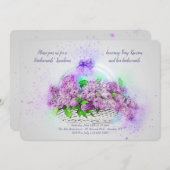 Invitation au panier Lilac (Devant / Derrière)