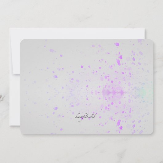 Invitation au panier Lilac (Dos)