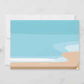 Invitation au panneau d'affichage de plage (Dos)