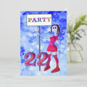 Invitation au panneau d'affichage du 22e anniversa (Debout devant)