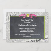 Invitation au papier journal en état d'ébullition (Devant)