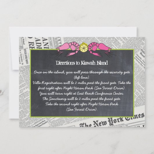 Invitation au papier journal en état d'ébullition  (Dos)