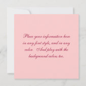 Invitation au papillon à queue jaune (Dos)