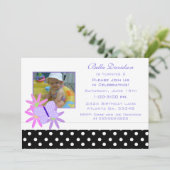 Invitation au papillon, aux fleurs et au Polka Dot (Debout devant)
