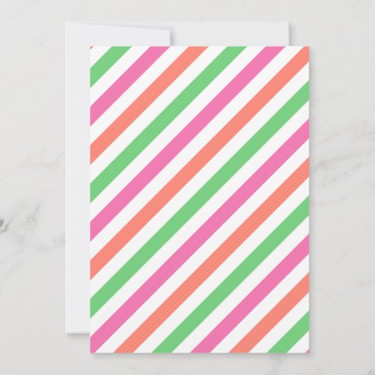 Invitation Au Parade D'Anniversaire Parade Rose (Dos)