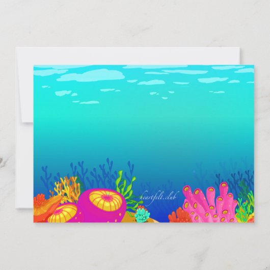 Invitation au paradis du plongeur sous-marin (Dos)