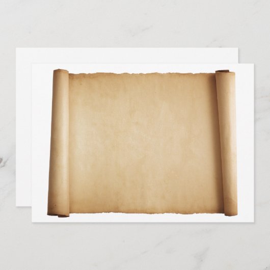 Invitation au parchemin (Devant / Derrière)