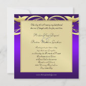 Invitation au parchemin d'or de la Grand-Duchesse  (Dos)