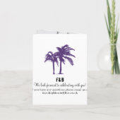 Invitation au passeport mariage à Chypre (Dos)