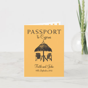 Invitation au passeport mariage à Chypre