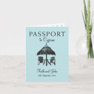 Invitation au passeport mariage à Chypre