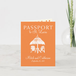 Invitation au passeport Mariage de Sainte-Lucie