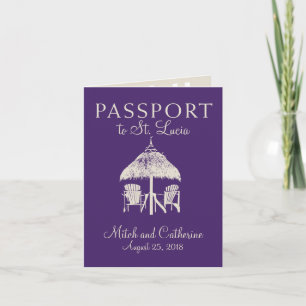 Invitation au passeport Mariage de Sainte-Lucie