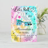 Invitation au patin à roulettes (Debout devant)