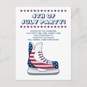 Invitation au patin de hockey du 4 juillet