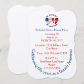 Invitation au patrimoine national danois américain (Devant / Derrière)