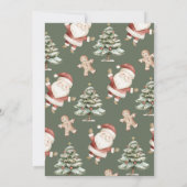 Invitation au Père Noël pour des Cookies (Dos)