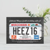Invitation au permis du Wisconsin pour le 16e anni (Debout devant)