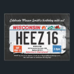 Invitation au permis du Wisconsin pour le 16e anni<br><div class="desc">Les garçons Ados sont difficiles à acheter, n'est-ce pas ? Mais un adolescent qui a 16 ans et qui obtient son permis de conduire est une étape importante à célébrer ! Il y a beaucoup de dessins "Sweet sixteen" là-bas, mais peu de dessins orientés vers les garçons. Ce design résume...</div>