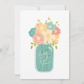 Invitation au petit Baby shower de pêche sucré (Dos)