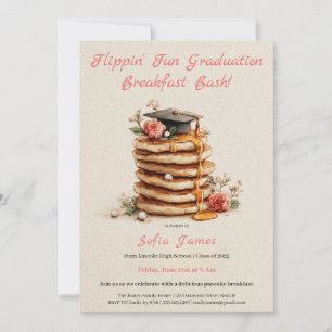 Invitation au petit-déjeuner de crêpes pour la cél
