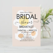 Invitation au petit-déjeuner de mariage avec brunc (Debout devant)