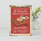 Invitation au petit-déjeuner des fêtes de Noël (Debout devant)