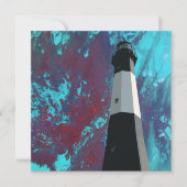 invitation au phare de l'île de Tybee (Devant)