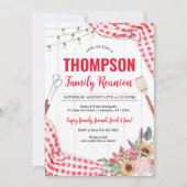 Invitation au pique-nique de réunion familiale BBQ (Devant)