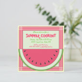 Invitation au pique-nique de Watermelon Cookout (Debout devant)