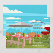 Invitation au pique-nique d'été (Devant / Derrière)