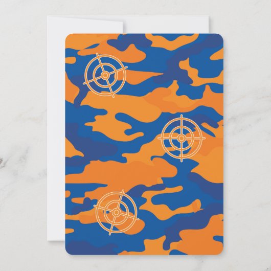 Invitation au pistolet à fléchettes (Dos)