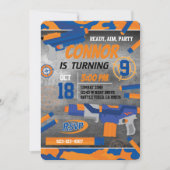 Invitation au pistolet à fléchettes (Devant)