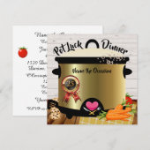 Invitation au Pot de la Chance - Version 1 pour l' (Devant / Derrière)