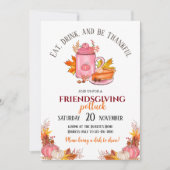 Invitation au potluck de Friendsgiving (Devant)