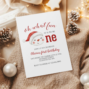 Invitation au premier anniversaire de Bonhomme de 