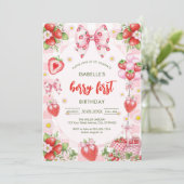 Invitation au premier anniversaire de Bow Berry (Debout devant)