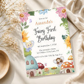 Invitation au premier anniversaire de fée