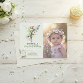 Invitation au premier anniversaire de fée | Vert p